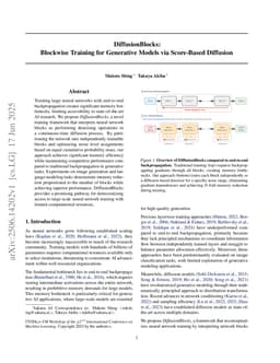 DiffusionBlocks: Blockwise Training for Generative Models via Score-Based Diffusion