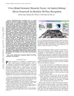 Cross-Modal Geometric Hierarchy Fusion: An Implicit-Submap Driven Framework for Resilient 3D Place Recognition