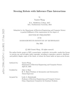 Steering Robots with Inference-Time Interactions