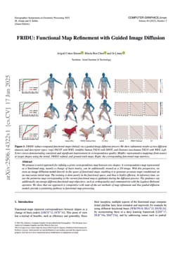 FRIDU: Functional Map Refinement with Guided Image Diffusion