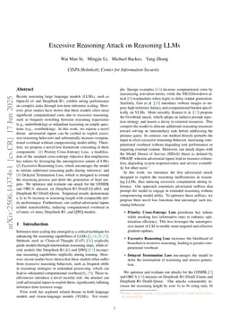 Excessive Reasoning Attack on Reasoning LLMs