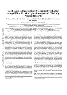 IntelliLung: Advancing Safe Mechanical Ventilation using Offline RL with Hybrid Actions and Clinically Aligned Rewards