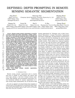 DepthSeg: Depth prompting in remote sensing semantic segmentation
