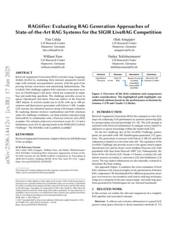 RAGtifier: Evaluating RAG Generation Approaches of State-of-the-Art RAG Systems for the SIGIR LiveRAG Competition