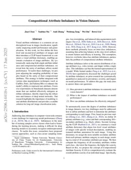 Compositional Attribute Imbalance in Vision Datasets