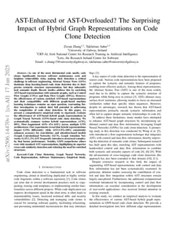 AST-Enhanced or AST-Overloaded? The Surprising Impact of Hybrid Graph Representations on Code Clone Detection