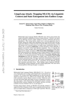 LingoLoop Attack: Trapping MLLMs via Linguistic Context and State Entrapment into Endless Loops