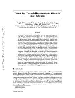 DreamLight: Towards Harmonious and Consistent Image Relighting