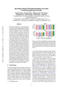 Revisiting Chain-of-Thought Prompting: Zero-shot Can Be Stronger than Few-shot