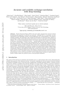 Accurate and scalable exchange-correlation with deep learning