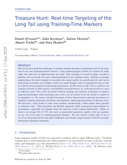Treasure Hunt: Real-time Targeting of the Long Tail using Training-Time Markers