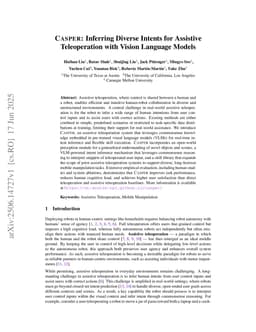 Casper: Inferring Diverse Intents for Assistive Teleoperation with Vision Language Models