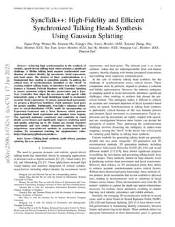 SyncTalk++: High-Fidelity and Efficient Synchronized Talking Heads Synthesis Using Gaussian Splatting