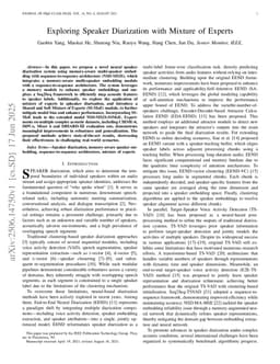 Exploring Speaker Diarization with Mixture of Experts