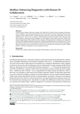 MedSyn: Enhancing Diagnostics with Human-AI Collaboration