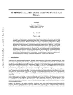 ss-Mamba: Semantic-Spline Selective State-Space Model