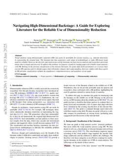 Navigating High-Dimensional Backstage: A Guide for Exploring Literature for the Reliable Use of Dimensionality Reduction