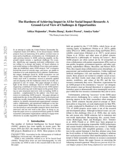 The Hardness of Achieving Impact in AI for Social Impact Research: A Ground-Level View of Challenges & Opportunities