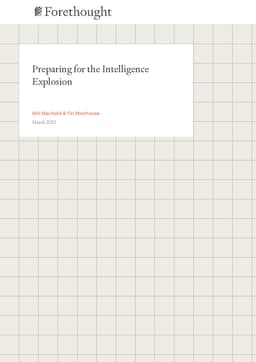 Preparing for the Intelligence Explosion