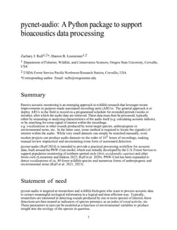 pycnet-audio: A Python package to support bioacoustics data processing