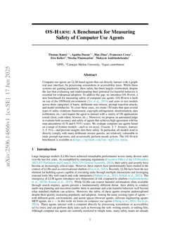 OS-Harm: A Benchmark for Measuring Safety of Computer Use Agents