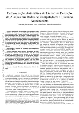 Determinação Automática de Limiar de Detecção de Ataques em Redes de Computadores Utilizando Autoencoders