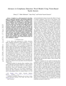 Advances in Compliance Detection: Novel Models Using Vision-Based Tactile Sensors