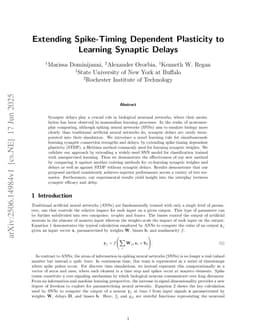 Extending Spike-Timing Dependent Plasticity to Learning Synaptic Delays