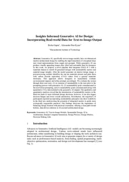 Insights Informed Generative AI for Design: Incorporating Real-world Data for Text-to-Image Output