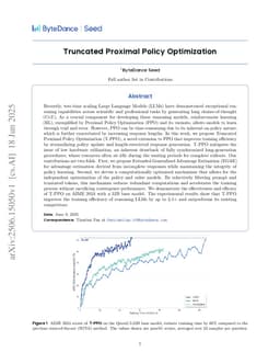 Truncated Proximal Policy Optimization
