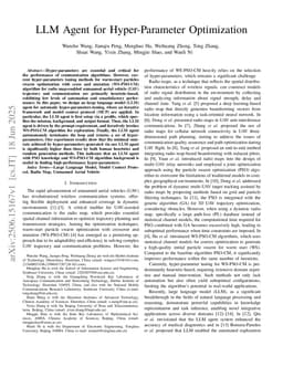 LLM Agent for Hyper-Parameter Optimization