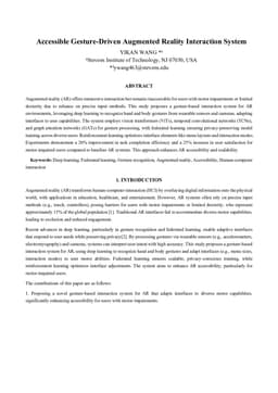 Accessible Gesture-Driven Augmented Reality Interaction System