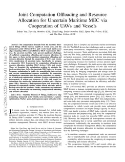 Joint Computation Offloading and Resource Allocation for Uncertain Maritime MEC via Cooperation of UAVs and Vessels