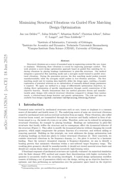 Minimizing Structural Vibrations via Guided Flow Matching Design Optimization
