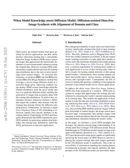 When Model Knowledge meets Diffusion Model: Diffusion-assisted Data-free Image Synthesis with Alignment of Domain and Class