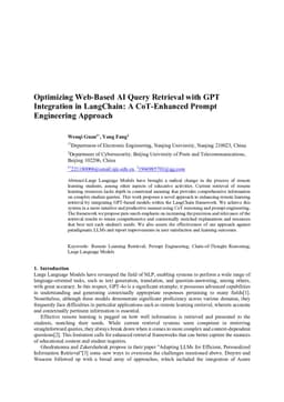Optimizing Web-Based AI Query Retrieval with GPT Integration in LangChain A CoT-Enhanced Prompt Engineering Approach