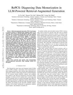 RePCS: Diagnosing Data Memorization in LLM-Powered Retrieval-Augmented Generation