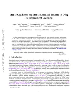 Stable Gradients for Stable Learning at Scale in Deep Reinforcement Learning