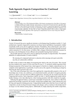 Task-Agnostic Experts Composition for Continual Learning