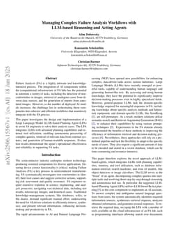 Managing Complex Failure Analysis Workflows with LLM-based Reasoning and Acting Agents