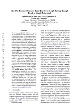 DiscoSG: Towards Discourse-Level Text Scene Graph Parsing through Iterative Graph Refinement