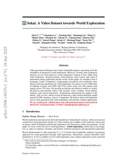 Sekai: A Video Dataset towards World Exploration