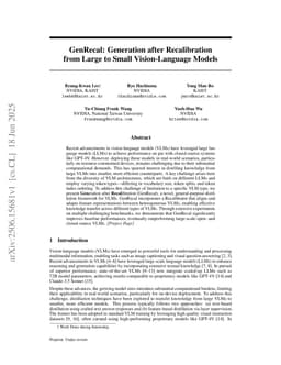 GenRecal: Generation after Recalibration from Large to Small Vision-Language Models
