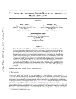 Studying and Improving Graph Neural Network-based Motif Estimation