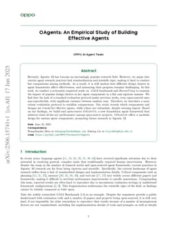 OAgents: An Empirical Study of Building Effective Agents
