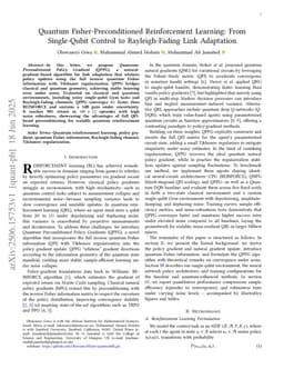 Quantum Fisher-Preconditioned Reinforcement Learning: From Single-Qubit Control to Rayleigh-Fading Link Adaptation