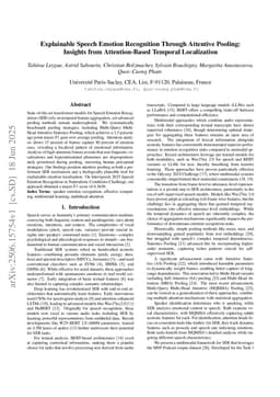 Explainable speech emotion recognition through attentive pooling: insights from attention-based temporal localization