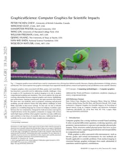 Graphics4Science: Computer Graphics for Scientific Impacts