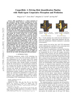 CooperRisk: A Driving Risk Quantification Pipeline with Multi-Agent Cooperative Perception and Prediction