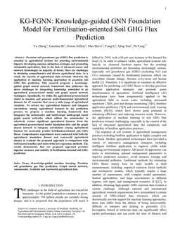KG-FGNN: Knowledge-guided GNN Foundation Model for Fertilisation-oriented Soil GHG Flux Prediction